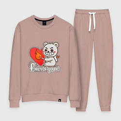 Женский костюм Медведь хулиган с сердцем и спичкой