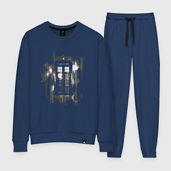 Костюм хлопковый женский Tardis grey, цвет: тёмно-синий