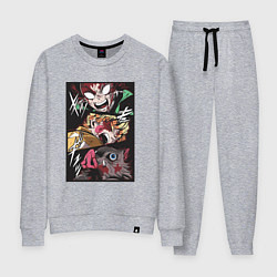 Женский костюм Тандзиро Зеницу Инозука манга Клинок рассекающий д