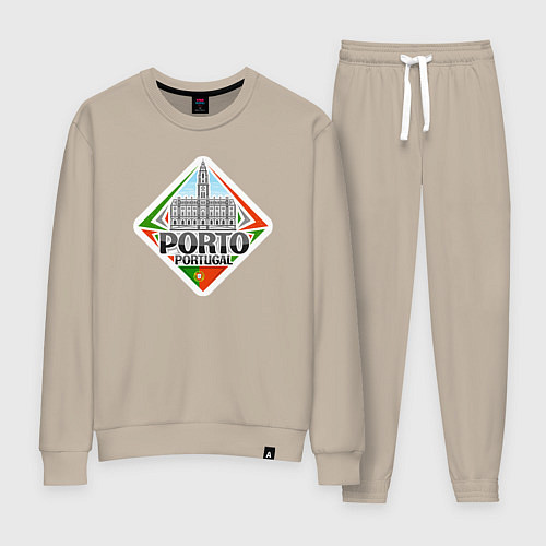 Женский костюм Порту - Португалия / Миндальный – фото 1