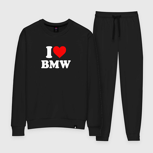 Женский костюм I love my BMW / Черный – фото 1