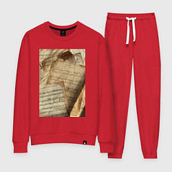 Женский костюм Листы с нотами