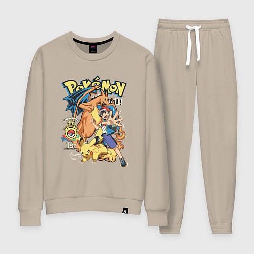 Женский костюм Покемоны все Pokemons / Миндальный – фото 1