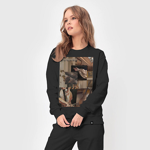 Женский костюм Музыка эстетика / Черный – фото 3