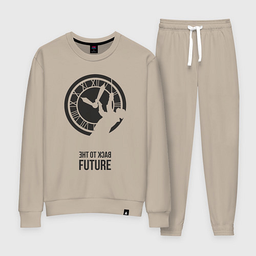 Женский костюм Док Браун - назад в будущее / Миндальный – фото 1