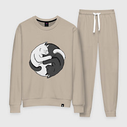 Женский костюм Кошачий инь янь