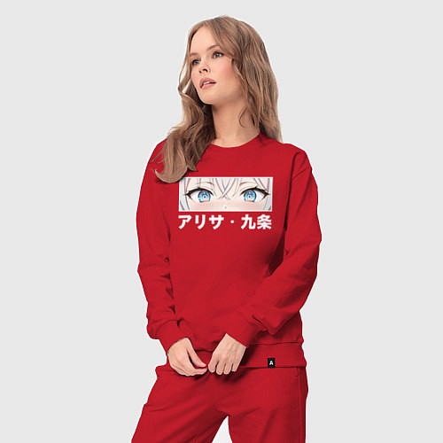 Женский костюм Глаза - Аля иногда кокетничает со мной по-русски / Красный – фото 3