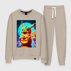 Женский костюм Пикачу зомби с тыквой - хэллоуин