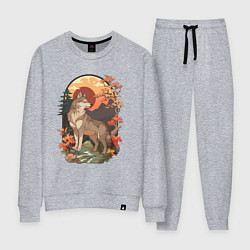 Женский костюм Волк в лесу в японском стиле