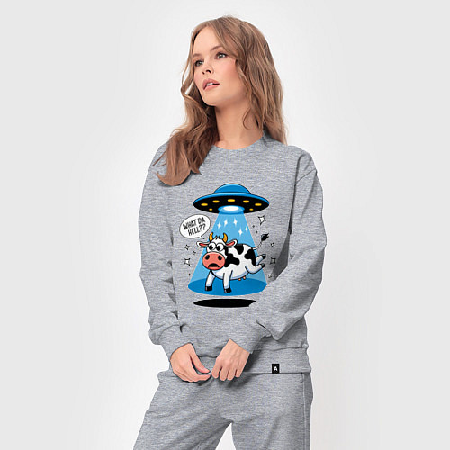 Женский костюм НЛО и корова / Меланж – фото 3