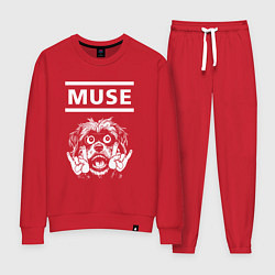 Костюм хлопковый женский Muse rock dog, цвет: красный