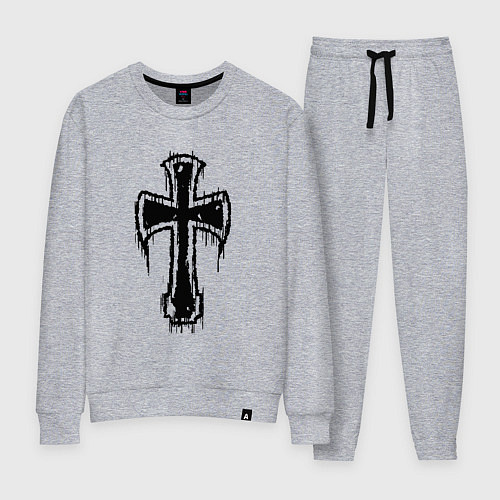 Женский костюм Крест с подтеками / Меланж – фото 1