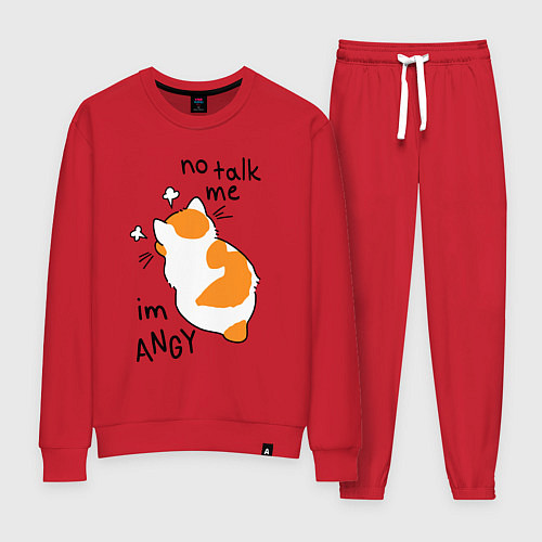 Женский костюм Не говори со мной - я злюсь / Красный – фото 1