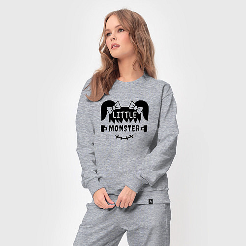 Женский костюм Little monster - girl - пара / Меланж – фото 3