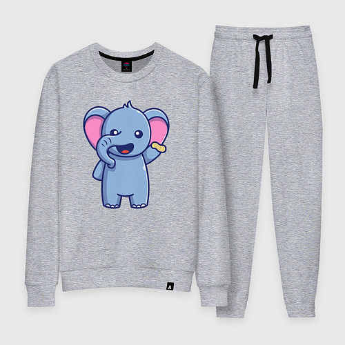 Женский костюм Слоник с фисташкой / Меланж – фото 1