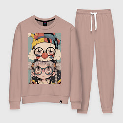 Женский костюм Клоун с девочкой арт