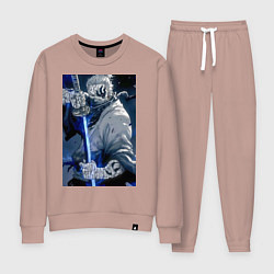 Костюм хлопковый женский Ван-Пис Рюма Симоцуки, цвет: пыльно-розовый