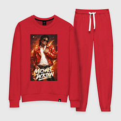Женский костюм Michael Jackson in the red jacket