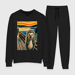 Женский костюм Ёжик кричит на картине Эдварда Мунка - мем искусст