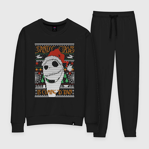 Женский костюм Sandy claws is coming to town / Черный – фото 1