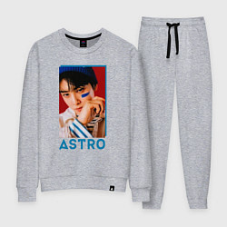 Костюм хлопковый женский Astro Ли Дон Мин, цвет: меланж