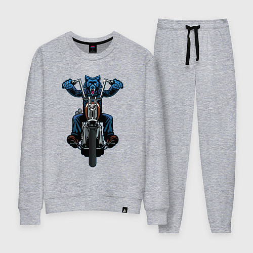 Женский костюм Волк байкер / Меланж – фото 1