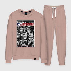 Костюм хлопковый женский Limp Bizkit - new old songs, цвет: пыльно-розовый