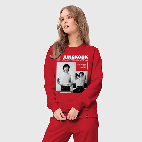 Женский костюм Jungkook bts seven / Красный – фото 3