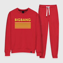 Женский костюм Big bang с желтыми полосами