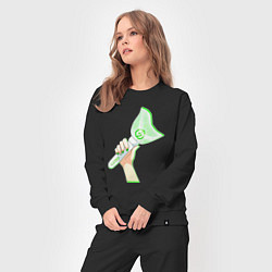 Костюм хлопковый женский Got7 лайтстик, цвет: черный — фото 2