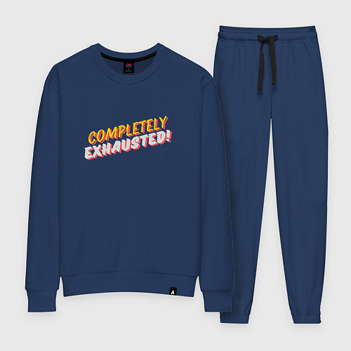 Женский костюм Completely exhausted / Тёмно-синий – фото 1