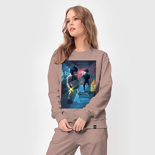 Женский костюм Дандадан: Момо Аясэ / Пыльно-розовый – фото 3