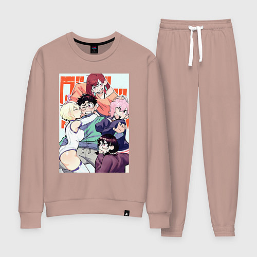 Женский костюм Дандадан: Момо Аясэ / Пыльно-розовый – фото 1