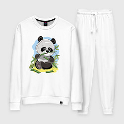 Женский костюм Медвежонок панда ест бамбук