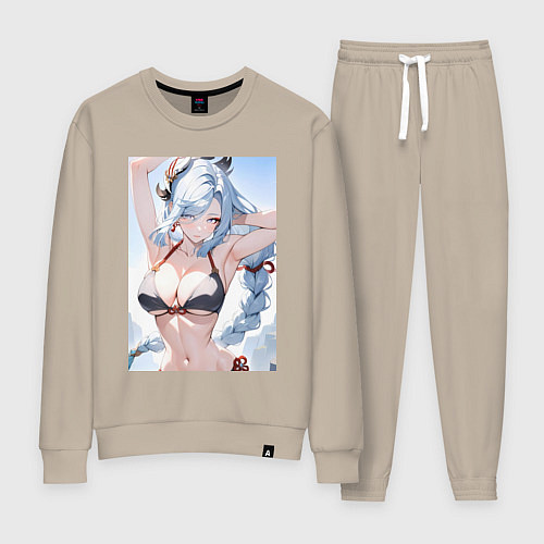 Женский костюм Геншин Шэнь Хэ купальник / Миндальный – фото 1