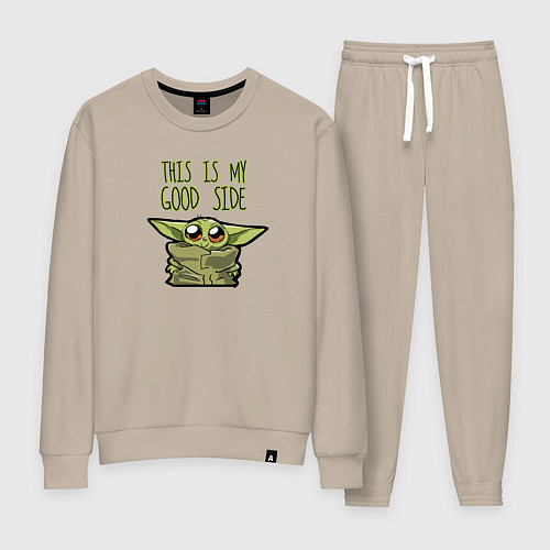 Женский костюм Беби Йода / Миндальный – фото 1