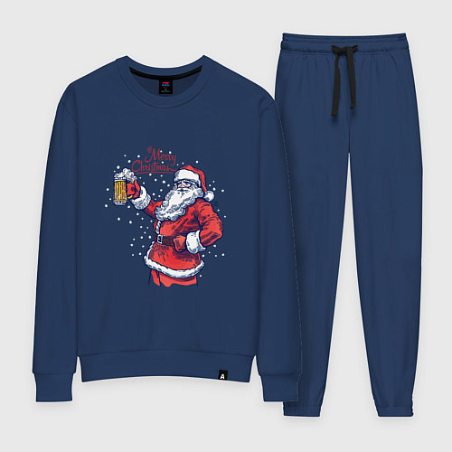 Женский костюм Merry Christmas Santa beer / Тёмно-синий – фото 1