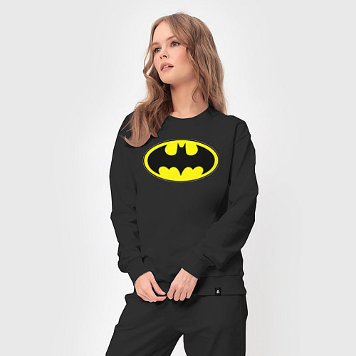 Женский костюм Batman logo / Черный – фото 3