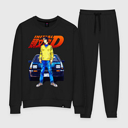 Костюм хлопковый женский Такуми & АЕ86, цвет: черный