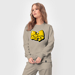 Костюм хлопковый женский Wu-Tang bubble, цвет: миндальный — фото 2