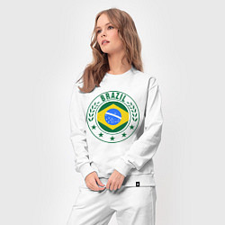 Костюм хлопковый женский Brazil 2014, цвет: белый — фото 2