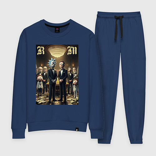 Женский костюм Rick and Morty - mafia / Тёмно-синий – фото 1