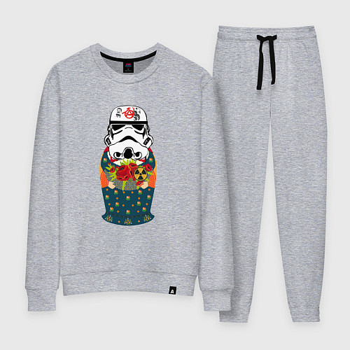 Женский костюм Имперская матрёшка / Меланж – фото 1