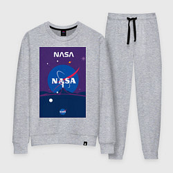 Женский костюм NASA фиолетовый плакат