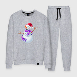 Женский костюм Снеговичок с шарфом