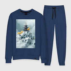 Женский костюм Тихий японский пейзаж