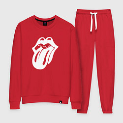 Женский костюм Rolling Stones - white logo