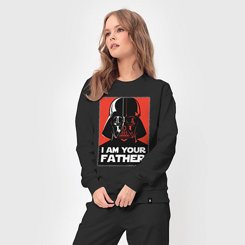 Женский костюм Я твой отец дарт вейдер / Черный – фото 3