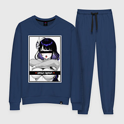 Костюм хлопковый женский Секси Шогун Райден - Genshin impact, цвет: тёмно-синий