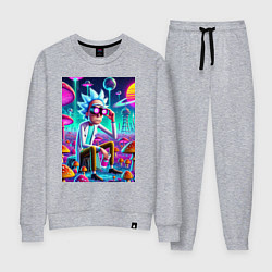 Женский костюм Рик в неоновых очках среди грибов